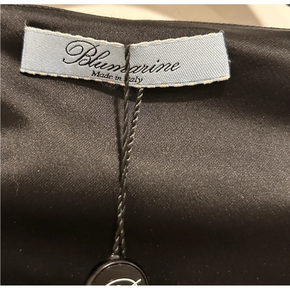 Blumarine Sheath Dress Midi Women's Size I 44 US 8 Navy Party Cocktail Italy NWT - Picture 8 of 8